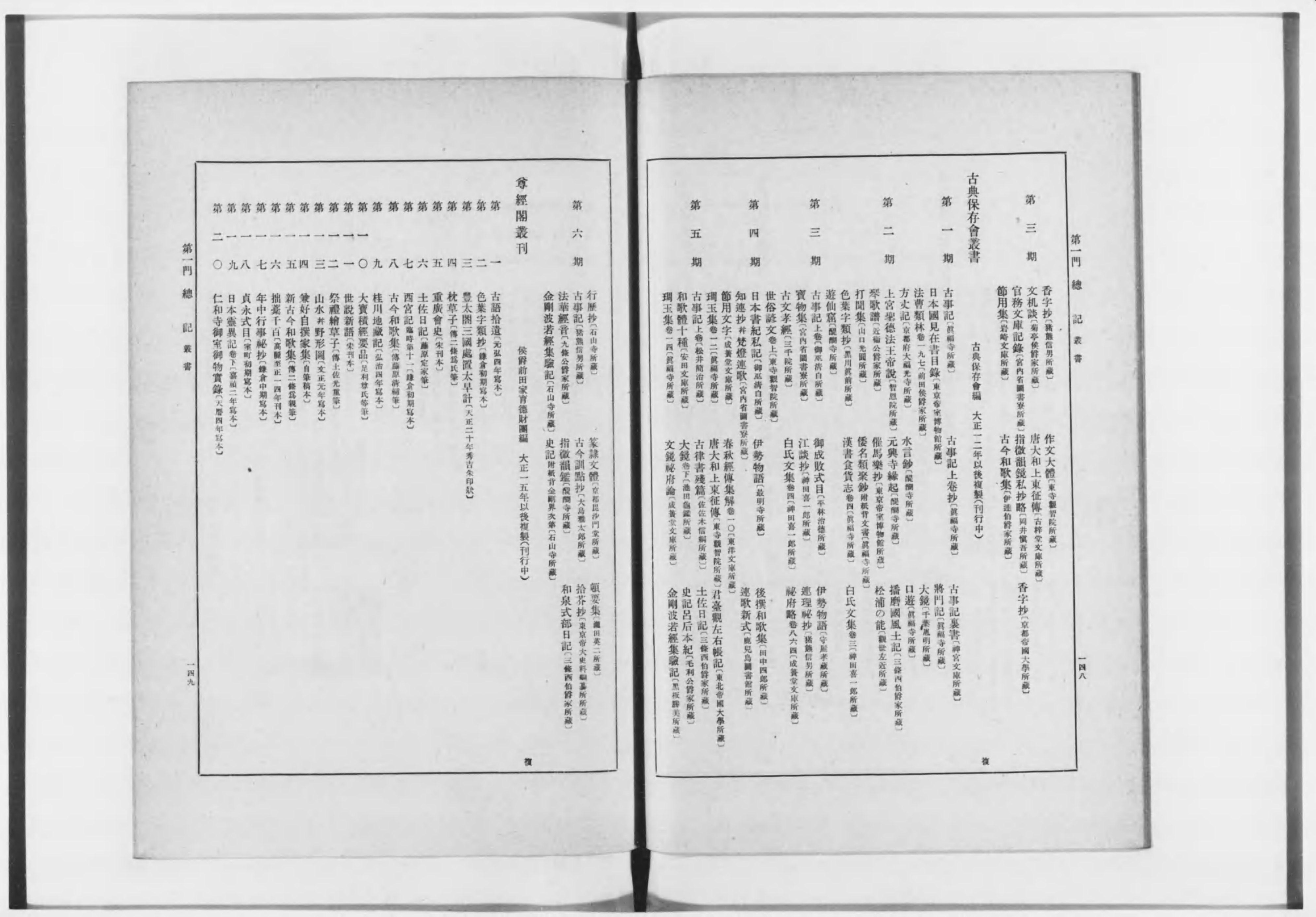 尊経閣文庫国書分類目録 - Next Digital Library