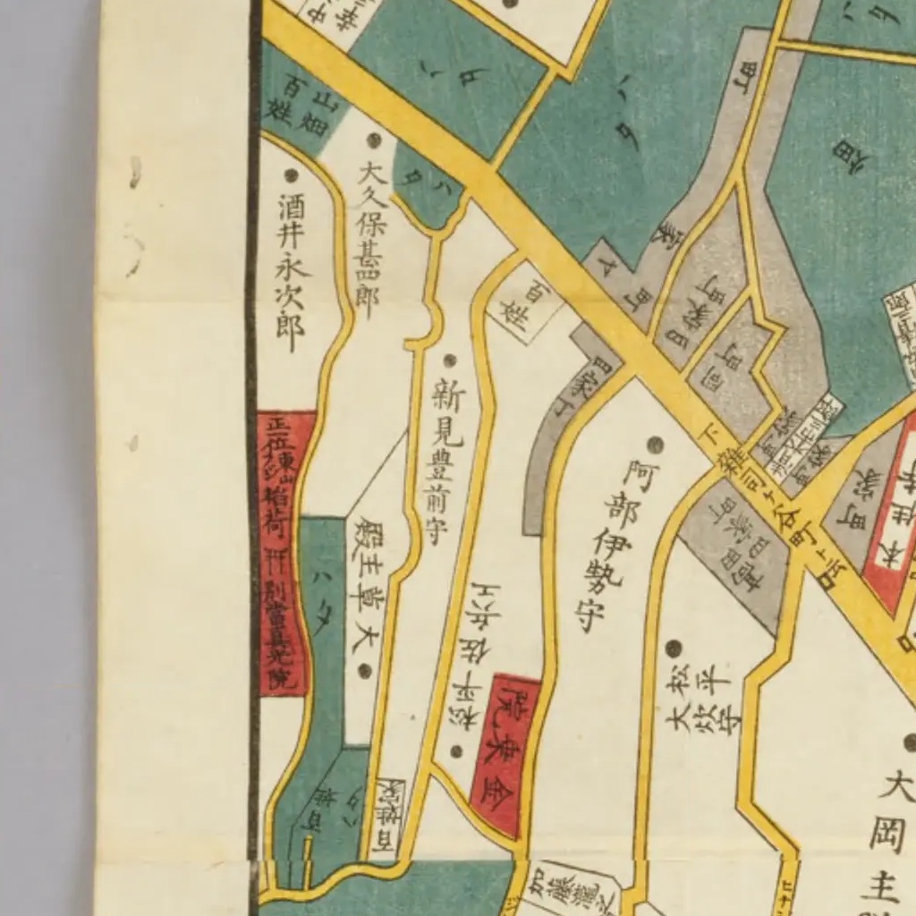 Amazon.co.jp: 古地図『江戸期 東京湾千葉伊豆 彩色木版地図